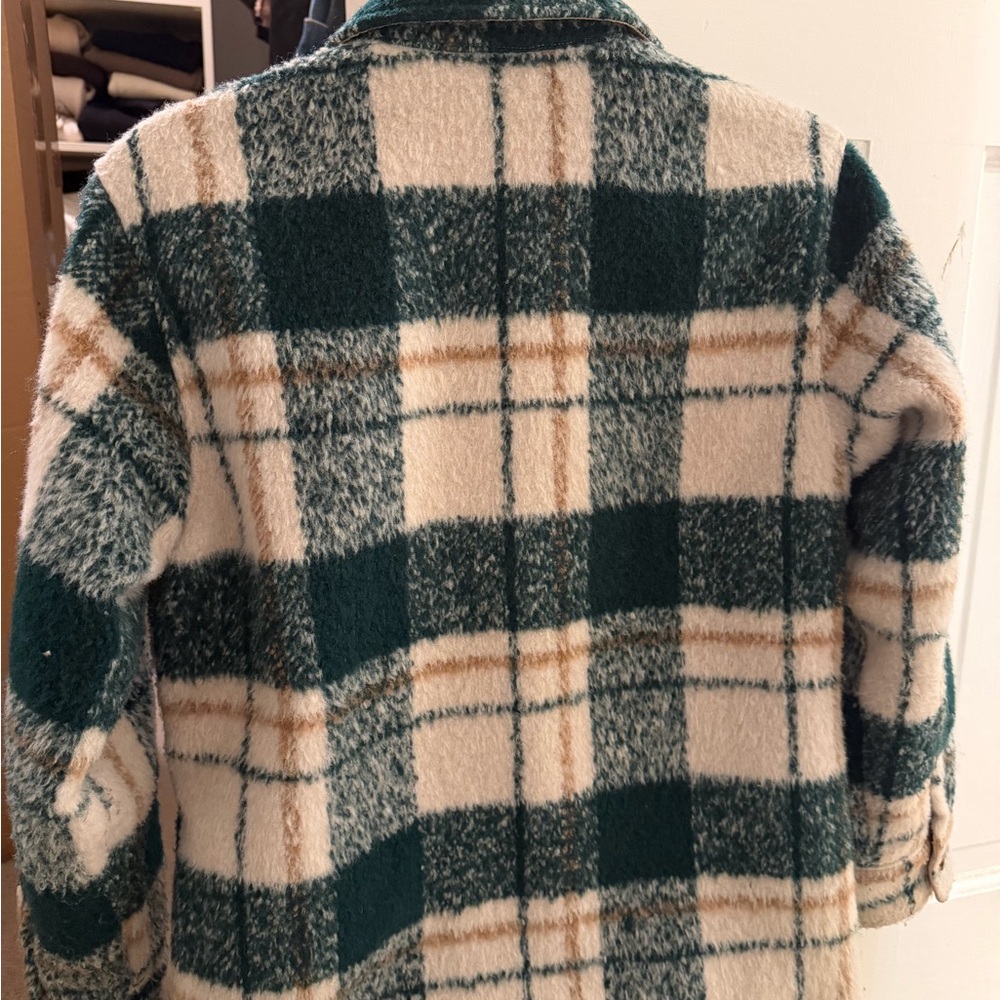 Plaid Button-Up Jacket - image 4